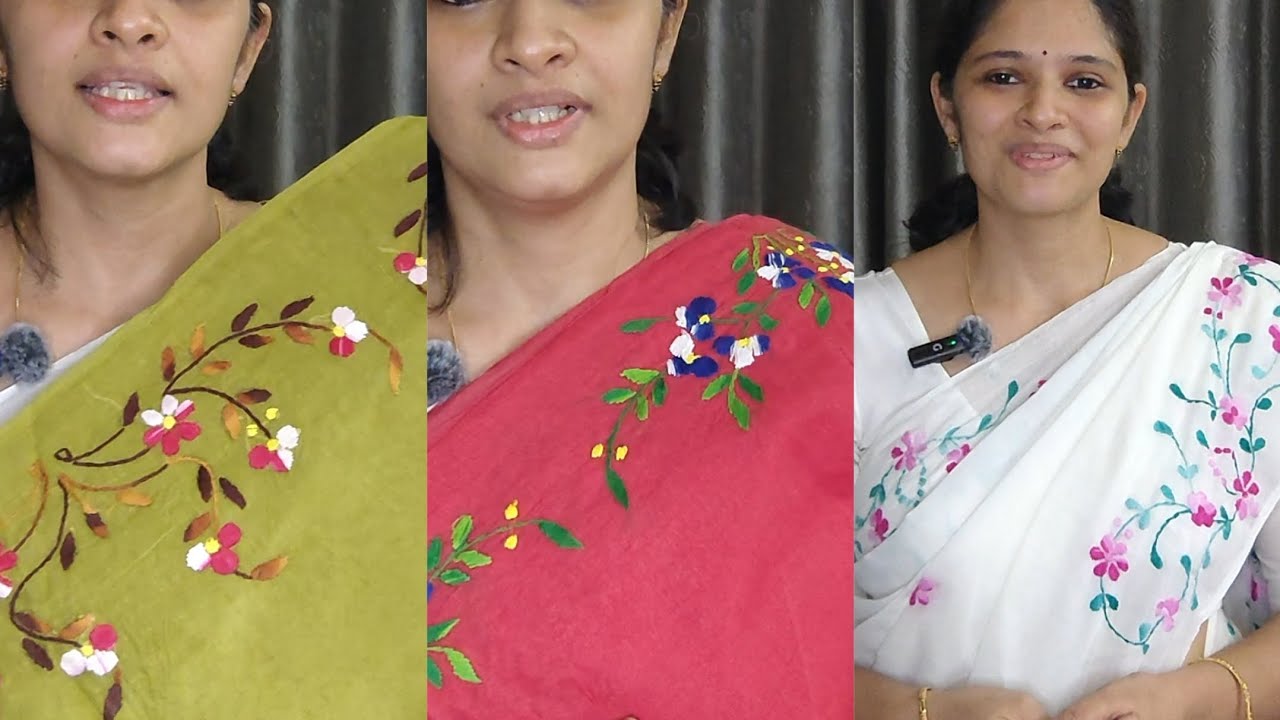 ♥️ WhatsApp 7012710005♥️ Organdy Sarees and Kadha Work Sarees 