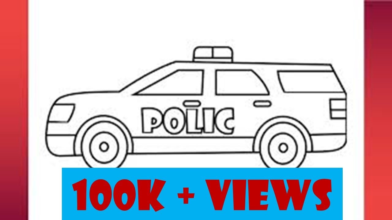 How to Draw a Police Car Step by Step