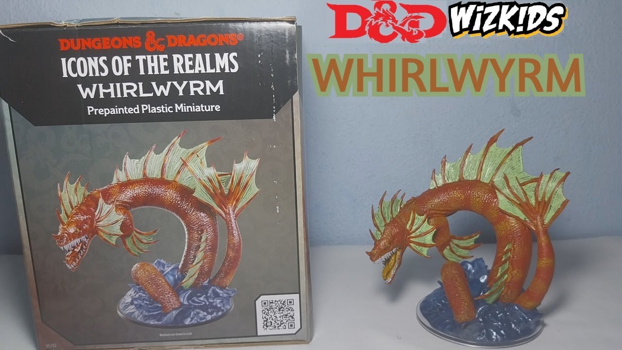 Распаковка и обзор миниатюры премиум-класса из предварительно окрашенного пластика D&D WHIRLWYRM ...