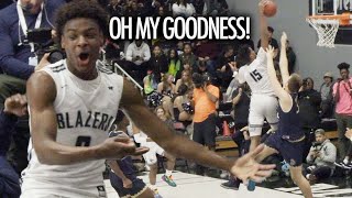 Bronny James TOO NICE At Point Guard! Sierra Canyon Ain't Scared To BODY DEFENDERS