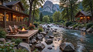 Soothing Summer Piano Music & Nature Sounds 🌿🔥 Forest Sounds, Bird song, Campfire to Relax, Study