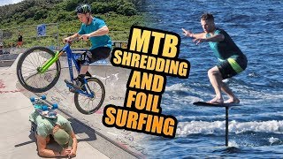EPIC DAY IN HAWAII - MTB SHREDDING AND FOIL SURFING