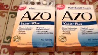 Azo Yeast Plus for Candida and Bacterial overgrowth yeast infection of the stomach