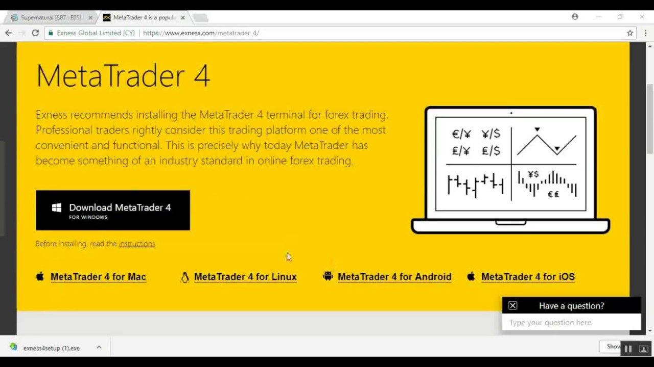 How to download Exness Metatrader 4 - YouTube