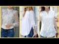 Eye catching designs mostly running neck with lace patch work women peasant top  summer collection