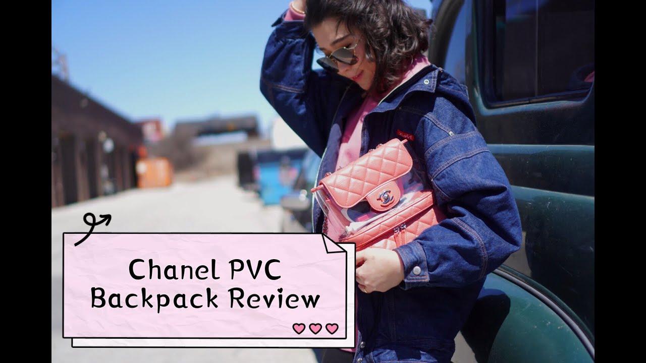 Chanel PVC Vanity Backpack 2019, Review, Try-on