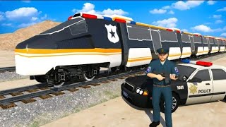 Police Train Simulator 3D: Prison Transport - Level 1-10 | train simulator games 2021 - android kidz screenshot 4