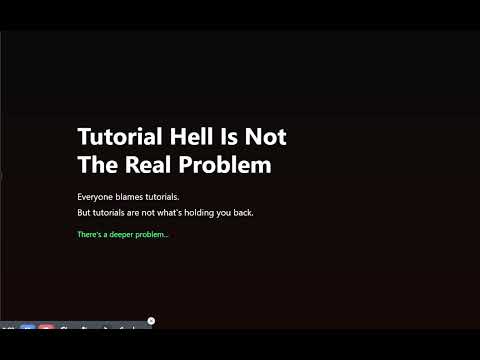 The real problem with tutorial hell