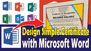 Create Simple Certification on Microsoft Word