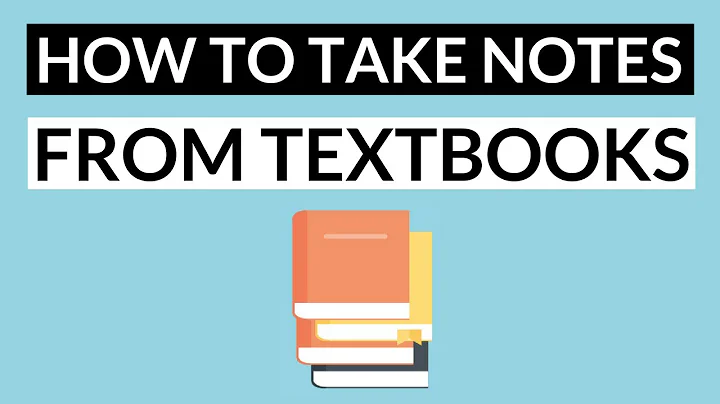 How to Take Notes from a Textbook Effectively  - 5 Steps: Note Taking Method