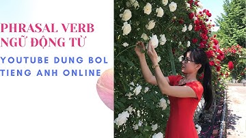 PHRASAL VERB NGỮ ĐỘNG TỪ, CỤM ĐỘNG TỪ TRONG TIẾNG ANH, THƯỜNG DÙNG TRONG GIAO TIẾP
