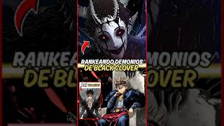 Rankeando os demônios mais fortes de Black Clover