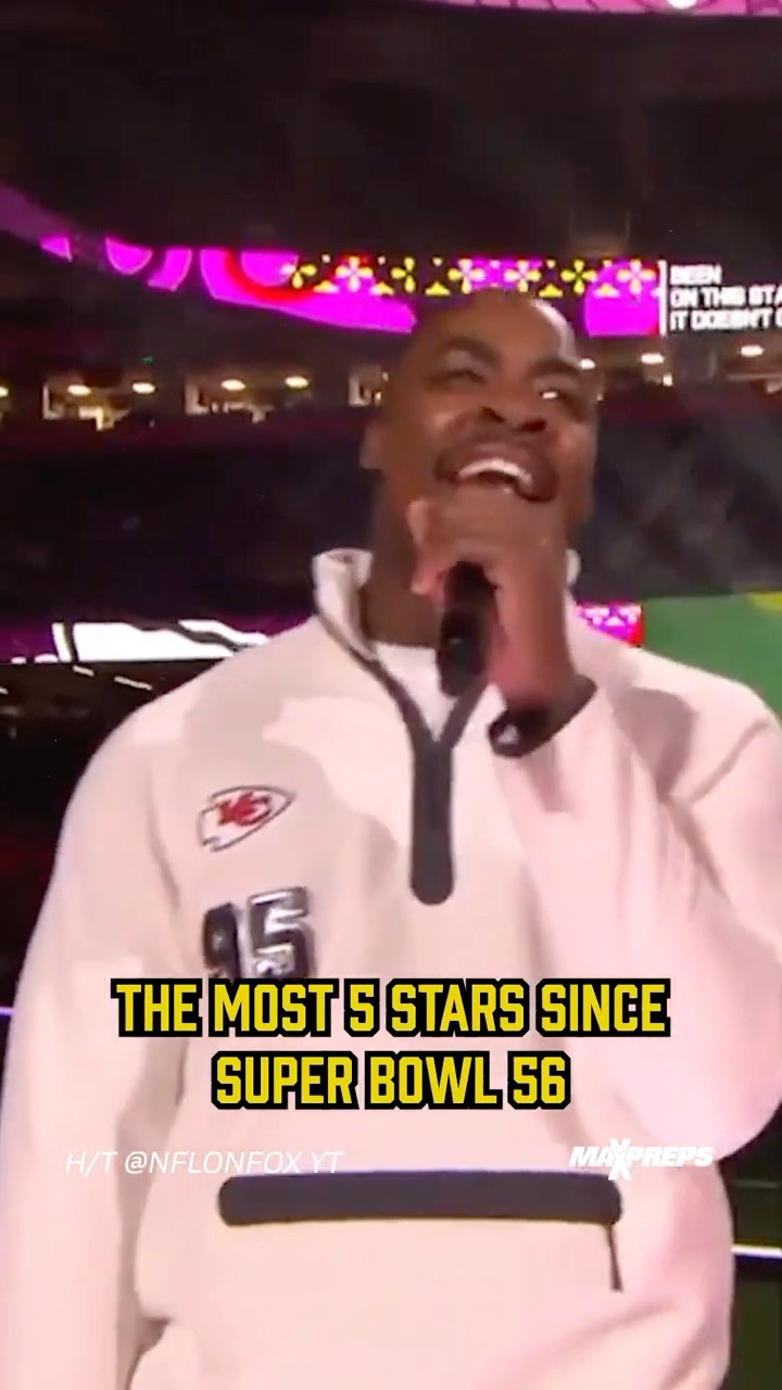 Where every player in Super Bowl 59 was rated in HS ? #shorts