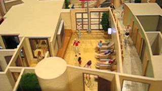 Rj Models - Architectural Model - Club House Interior Model Featuring Gym Massage Moving Effect