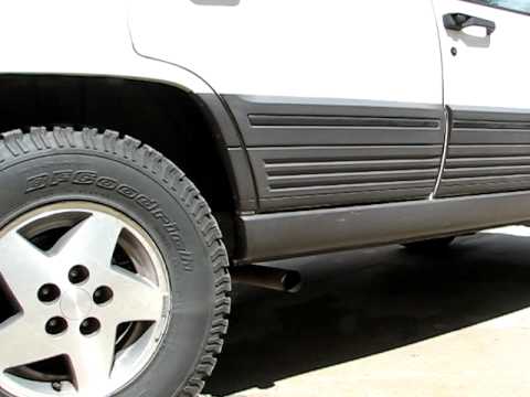 Jeep grand cherokee magnaflow side exhaust - YouTube