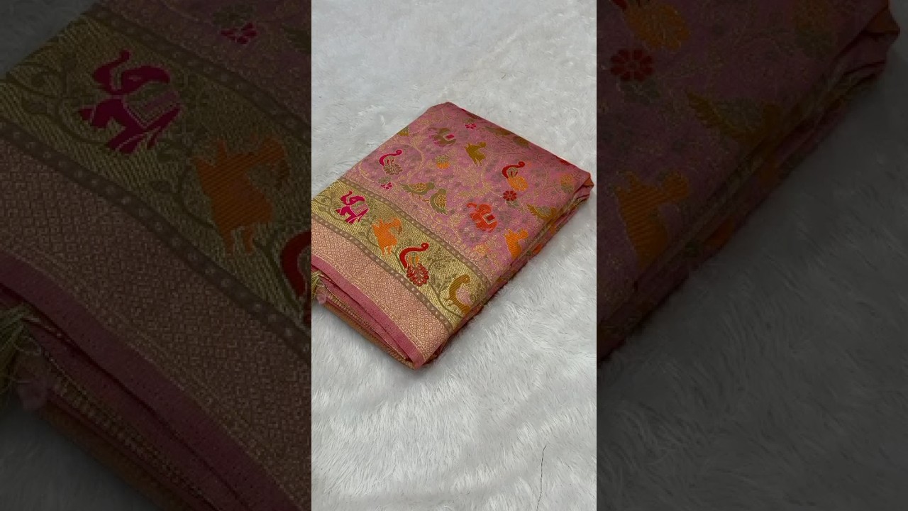 Pure Rajwadi Pashmina Paithani Style Silk Saree