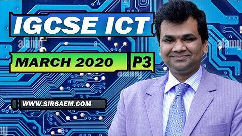 IGCSE ICT 0417 March 2020 P3 Web Authoring Part By Mr Saem