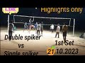 1st Set Rajesh vs Harish #volleyball #best #night #match #tirupati Boyz