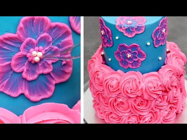 Quick & Easy Cakes Decorating Ideas | Buttercream Cake Tutorial