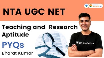 PYQs of Teaching and Research Aptitude | NTA UGC NET | Bharat Kumar | Let