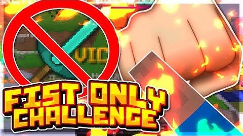 CAN I WIN FIST ONLY? MINECRAFT HYPIXEL SKYWARS CHALLENGE