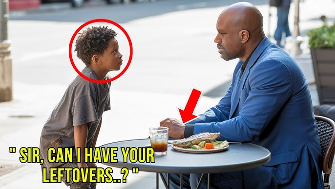 Sir, Can I Have Your Leftovers, The Black Boy Asked, and Big Shaq Followed  Him in Silence... - YouTube