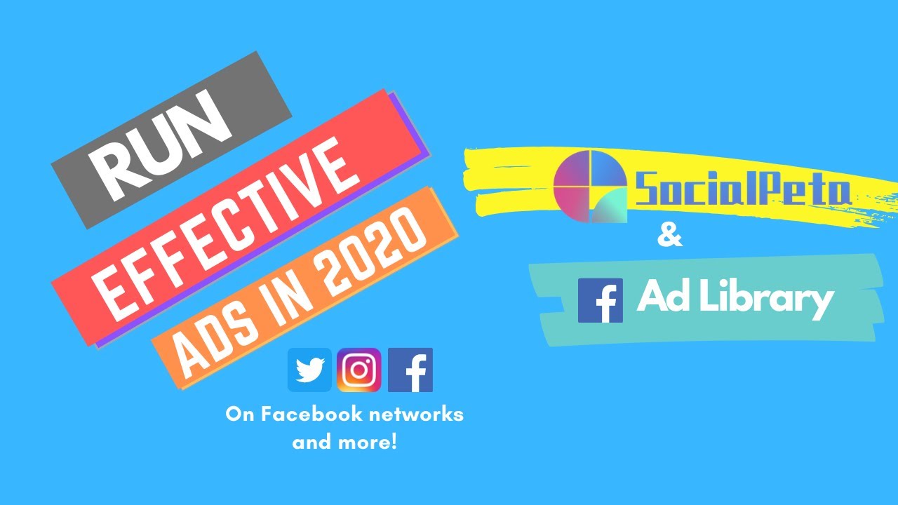 Facebook Ads 2020 How To Run Effective Ads On Facebook YouTube