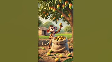 Story of the farmer and the loyal monkey 🐒 ! #ai #mangotree #monkey #farmer