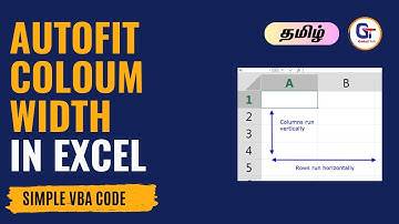 Autofit column width in excel using vba | Simple VBA code | #gokultech