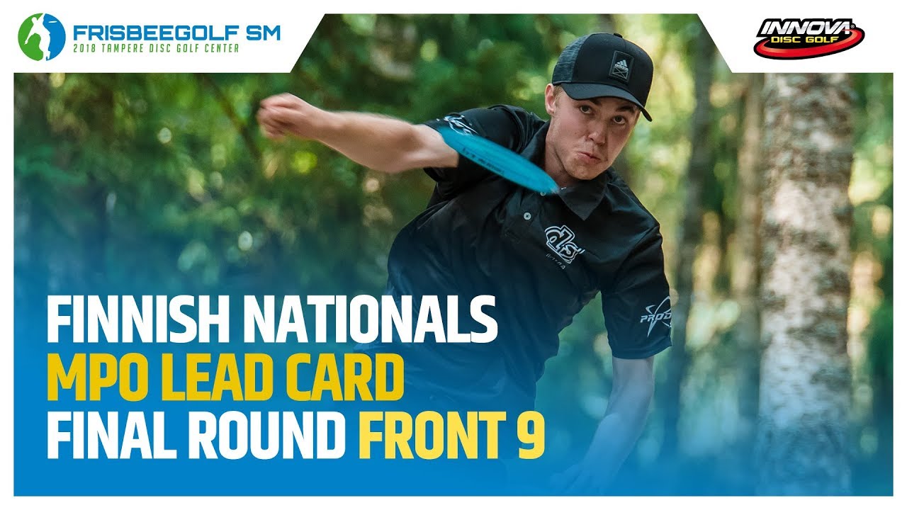 Finnish Nationals 2018 MPO Final Round Lead Card, Front 9
