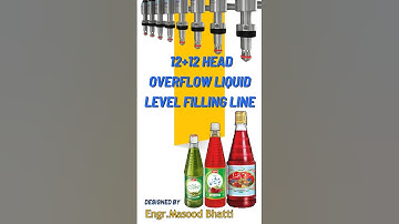 12+12 Head Overflow Liquid Filling Line | Dual-Track Precision Filling System by AutoPack