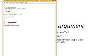 Pass a List as Argument in Python [ENG] Module 3 Lecture 7 ZE - 209