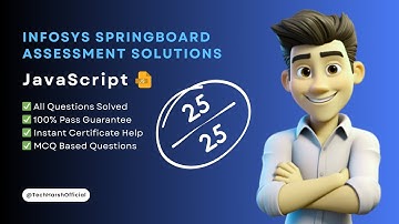 Infosys Springboard JavaScript Assessment Answers