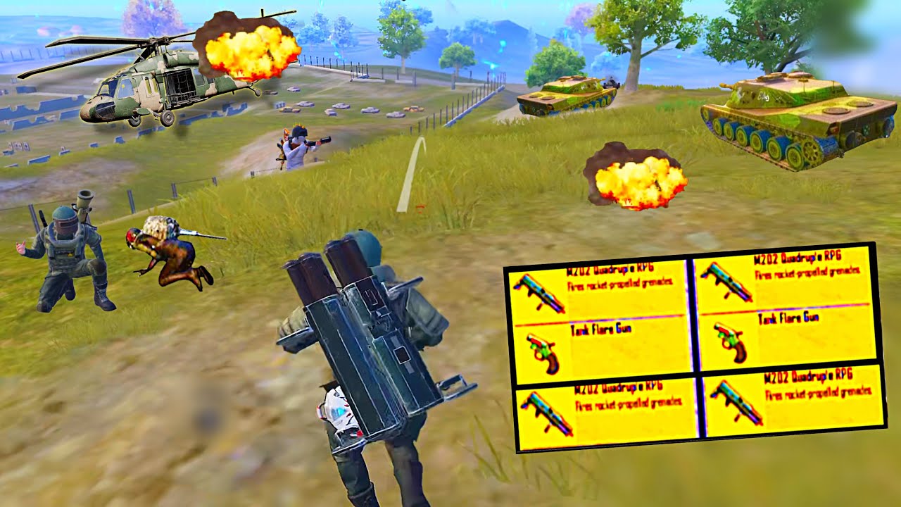 😱M202 vs JET Biggest War🔥Tank vs Chopper PAYLOAD 3.0 | PUBG MOBILE