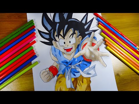 COMO DESENHAR O GOKU CRIANÇA DE DRAGON BALL – Blog Desenhistazinhos Kids