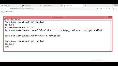 page load not working in asp net c#