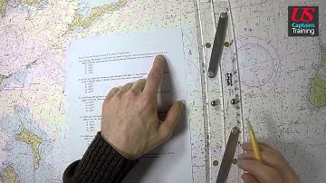 Captain License Chart Navigation – True Course Made Good Practice Problem 1