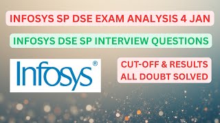 Infosys Exam Analysis 4 Jan | Infosys DSE SP Interview Questions | Infosys Results