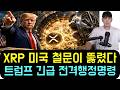 [리플 XRP] "미국 중앙은행의 철문이 뚫렸습니다" 트럼프 행정명령이 리플(XRP)에 판을 깔아준 소름 돋는 이유