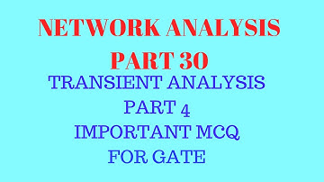 network analysis part-30 important mcq on transient network