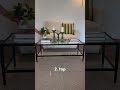 How to decorate a rectangular coffee table in 3 quick steps #homedecor