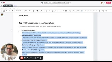 Using AI as a Source of Brainstorming and Research