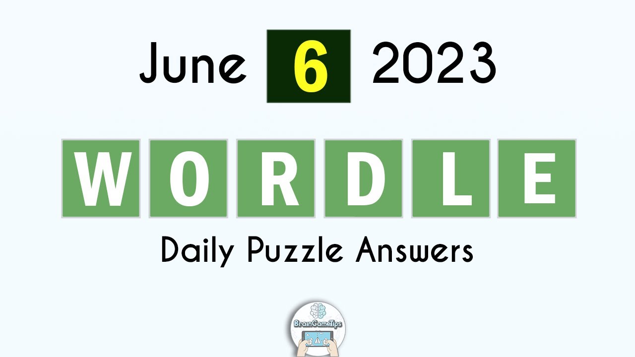 Wordle June 6 2023 Today Answer YouTube