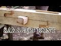 Our timber frame cabin Part III: White oak scarf joint