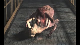 Nude Female Zombie Devours Elegant woman from the front - Ryona