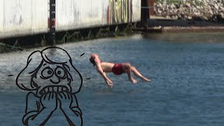 Cliff Diving Backflop #shorts