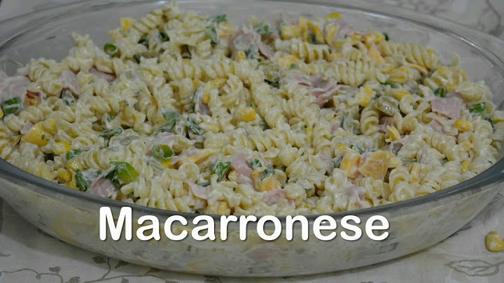 Como fazer Macarronese muito Rápido e fácil