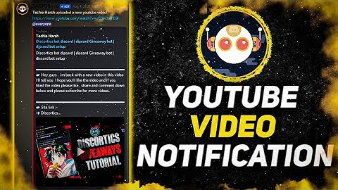 Yagpdb youtube notification | yagpdb bot Discord