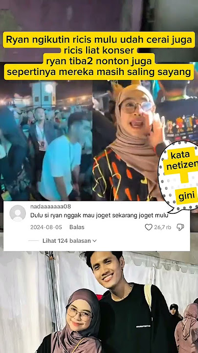 Sepertinya ryan masih sayang ngikutin ricis nonton konser mulu #shorts #teukuryan #riaricis