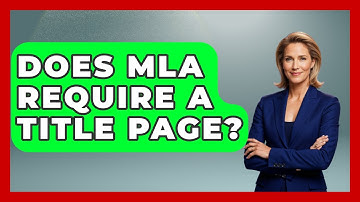 Does MLA Require A Title Page? - High School Toolkit